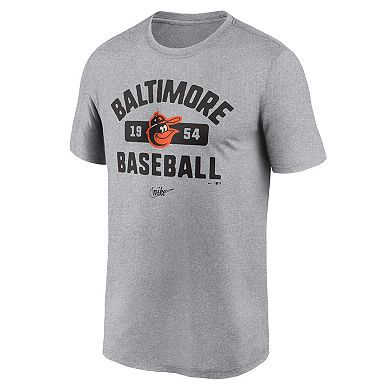 Men's Nike Heather Gray Baltimore Orioles Legend T-Shirt