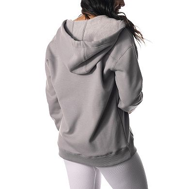 Women's The Wild Collective  Gray Minnesota Vikings Faux Fur Lined Full-Zip Hoodie