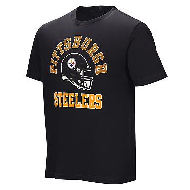 Men's  Black Pittsburgh Steelers Field Goal Assisted T-Shirt