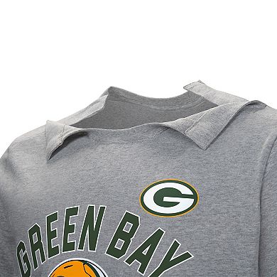 Men's  Gray Green Bay Packers Tackle Adaptive T-Shirt