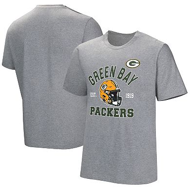 Men's  Gray Green Bay Packers Tackle Adaptive T-Shirt