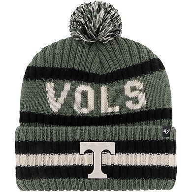 Men's '47 Green Tennessee Volunteers OHT Military Appreciation Bering Cuffed Knit Hat with Pom