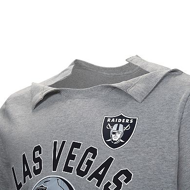 Men's  Gray Las Vegas Raiders Tackle Adaptive T-Shirt