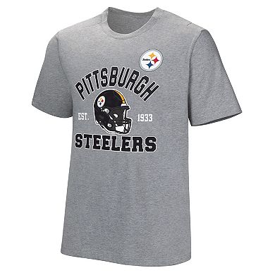 Men's  Gray Pittsburgh Steelers Tackle Adaptive T-Shirt