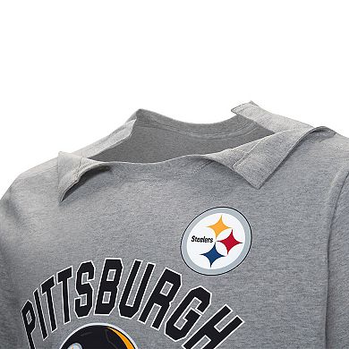 Men's  Gray Pittsburgh Steelers Tackle Adaptive T-Shirt