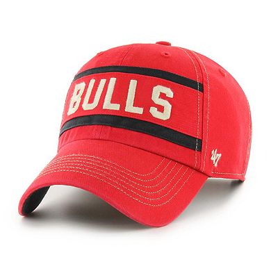 Men's '47 Red Chicago Bulls Quick Snap Clean Up Adjustable Hat