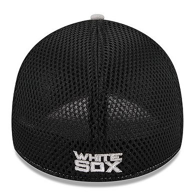 Men's New Era Gray Chicago White Sox Pipe 39THIRTY Flex Hat