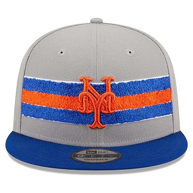 Men's New Era Gray/Royal New York Mets Band 9FIFTY Snapback Hat