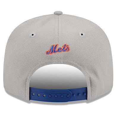 Men's New Era Gray/Royal New York Mets Band 9FIFTY Snapback Hat