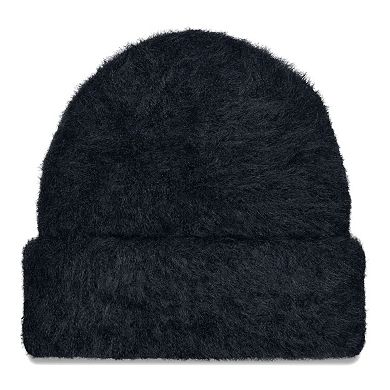 Women's New Era  Black Minnesota Vikings Fuzzy Cuffed Knit Hat