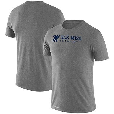 Men's Nike Heather Gray Ole Miss Rebels Changeover Legend T-Shirt