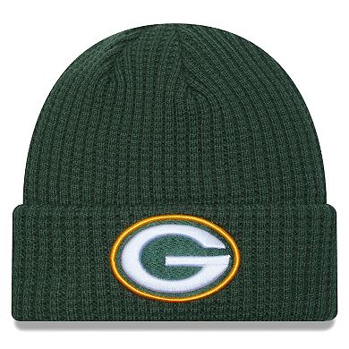 Men's New Era  Green Green Bay Packers Prime Cuffed Knit Hat