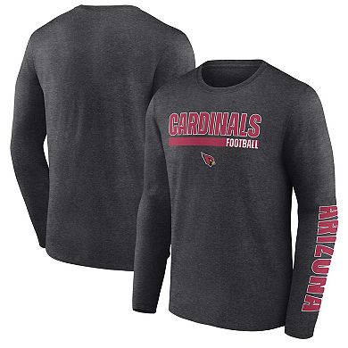 Men's Fanatics Branded Charcoal Arizona Cardinals Long Sleeve T-Shirt