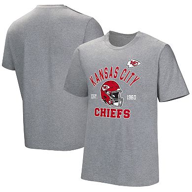 Men's  Gray Kansas City Chiefs Tackle Adaptive T-Shirt