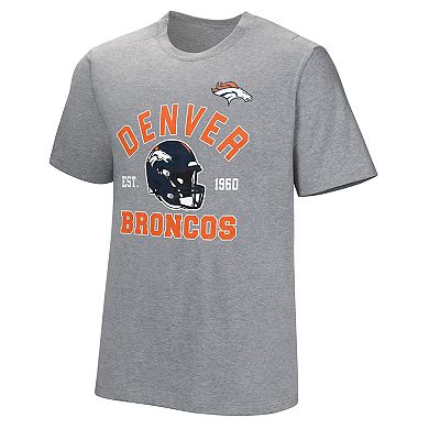 Men's  Gray Denver Broncos Tackle Adaptive T-Shirt