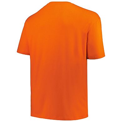 Men's Champion Orange Clemson Tigers Big & Tall Football Helmet T-Shirt