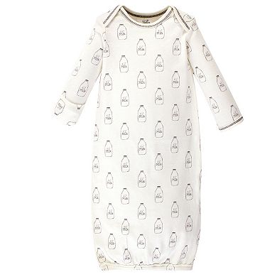 Baby Organic Cotton Long-Sleeve Gowns 3pk, Farm Friends
