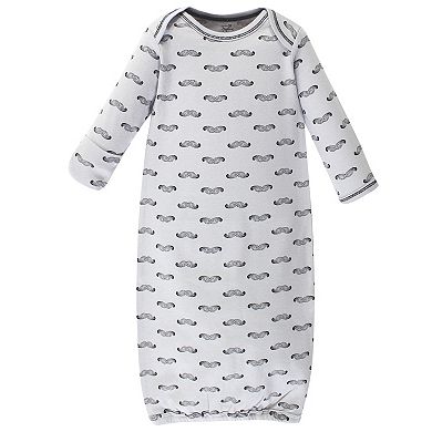 Baby Boy Organic Cotton Long-Sleeve Gowns 3pk, Mr. Moon