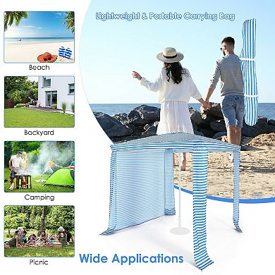 Foldable and Easy-Setup Beach Canopy With Carry Bag