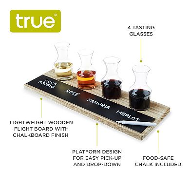 Wine Flight Set, Set of 4 by True