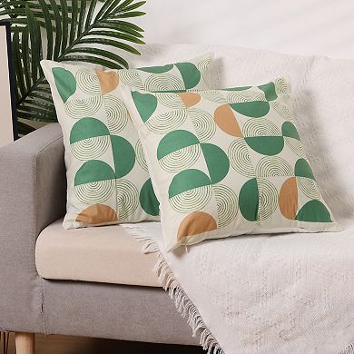 Plant Printed Couch Sofa Chair Decor Comfortable Soft Pillow Cases 2 Pcs