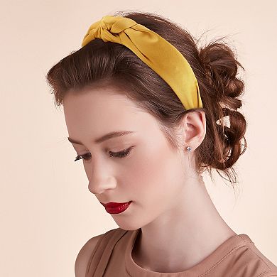 Silk Knotted Headband Hairband for Women 1.2 Inch Wide