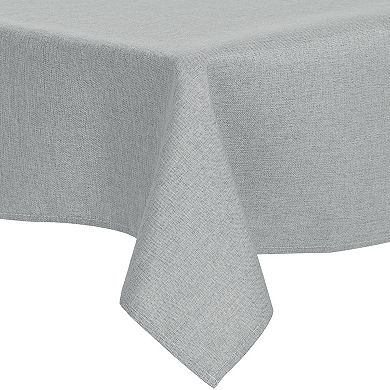 Rectangle Cotton Linen Waterproof Spillproof Wrinkle Free Table Cover 1 Pc, 55" X 95"