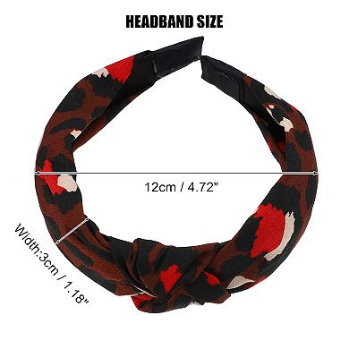 Leopard Pattern Knotted Headbands Women Hairband Hair Hoop for All Hair
