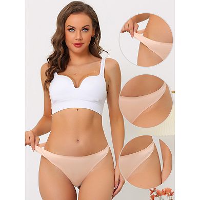 Unlined Underwear for Women (Available in Plus Size), No-Show Breathable Thongs