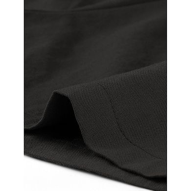 Women's Short Jumpsuit Short Sleeve Tie Waist 100% Cotton Cargo Jumpsuit With Pockets