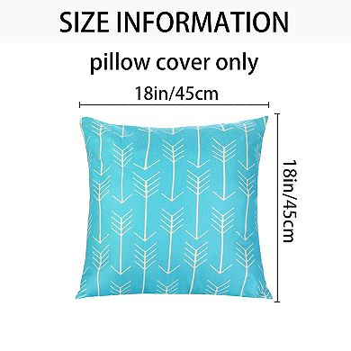 Multicolor Decorative Modern Sofa Home Bedroom Throw Pillow Covers 2 Pcs