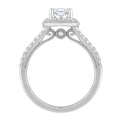 Diamond Medley 14k White Gold 1 1/3 Carat T.W. Lab-Grown Diamond Engagement Ring