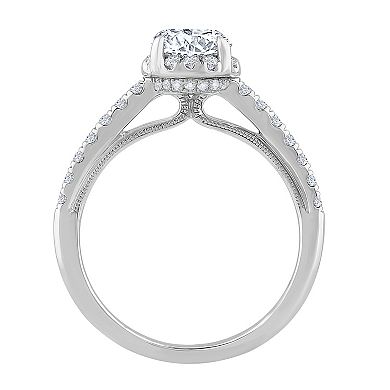 Diamond Medley 14k White Gold 1 3/8 Carat T.W. Lab-Grown Diamond Engagement Ring