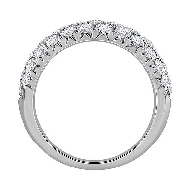 Diamond Medley 14k White Gold 2 Carat T.W. Lab-Grown Diamond Anniversary Ring