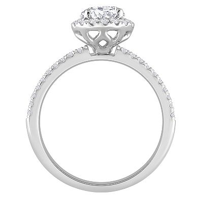 Diamond Medley 14k White Gold 1 1/3 Carat T.W. Lab-Grown Diamond Engagement Ring