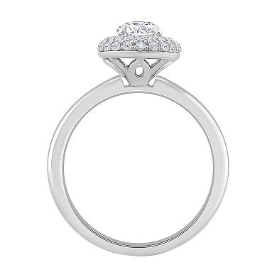 Diamond Medley 14k White Gold 1 1/3 Carat T.W. Lab-Grown Diamond Engagement Ring