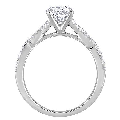 Diamond Medley 14k White Gold 1 1/5 Carat T.W. Lab-Grown Diamond Engagement Ring