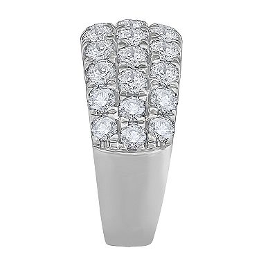 Diamond Medley 14k White Gold 3 Carat T.W. Lab-Grown Diamond Anniversary Ring
