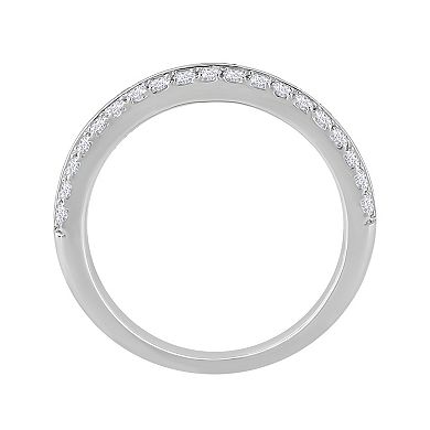 Diamond Medley 14k White Gold 1 1/2 Carat T.W. Lab-Grown Diamond Anniversary Ring