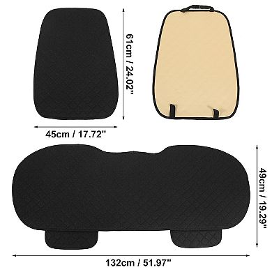 Universal Car Seat Cover Protector Rear Back Cushion Chair Mat Flax Fiber