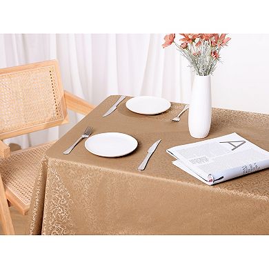 Rectangle Pvc Wrinkle-resistant Washable Suitable Restaurant Table Cover 1 Pc, 51" X 71"