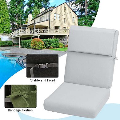 Aoodor Outdoor Chair Cushion 45”x 22”x 4”Patio Furniture Seat Cushion - Set of 4