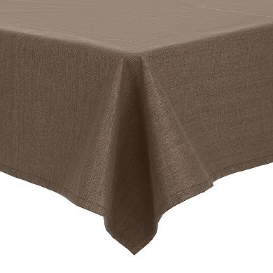 Rectangle Wrinkle-resistant Washable Polyester Linen Table Cover, 51" X 71"