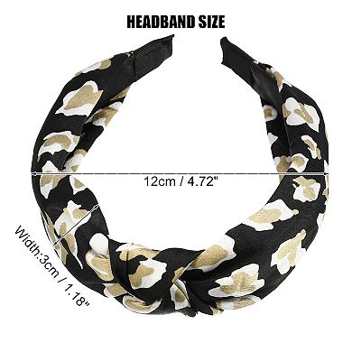 Leopard Pattern Knotted Headbands for Women Hairband Hair Hoop