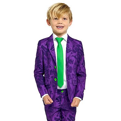 Boys 2-8 OppoSuits DC Comics The Joker Jacket, Pants & Tie Suit Set