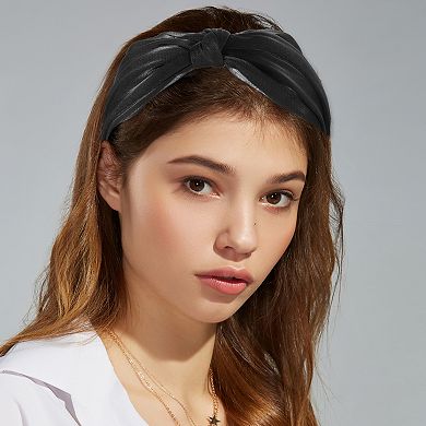 1 Pcs Knotted Silk Headband Fashion Hairband for Woman Non Slip