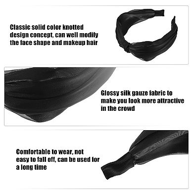 1 Pcs Knotted Silk Headband Fashion Hairband for Woman Non Slip