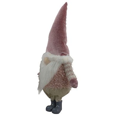 16" LED Lighted Mauve Boy Gnome Christmas Figure