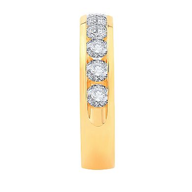 Diamond Medley 14k Yellow Gold 1 1/2 Carat T.W. Lab-Grown Diamond Ring