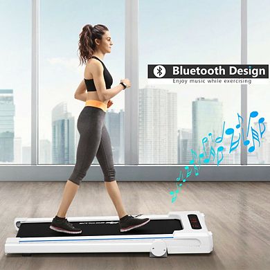 2.25 HP 3-in-1 Folding Treadmill with Table Speaker Remote Control